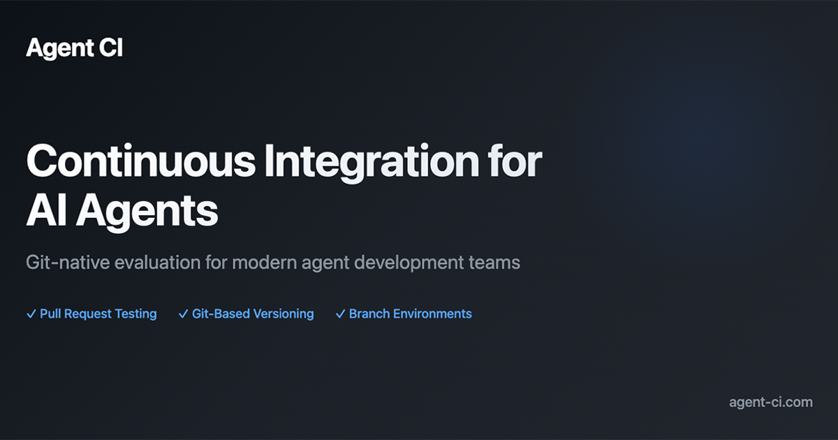 LlamaIndex - Agent CI Documentation